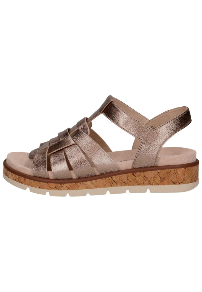 Caprice Sandalen Leder Taupe