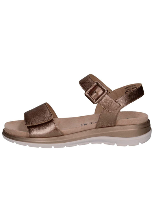 Caprice Sandalen Leder Taupe