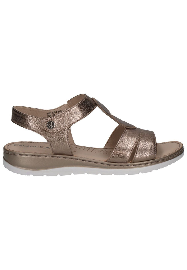 Caprice Sandalen Leder Taupe