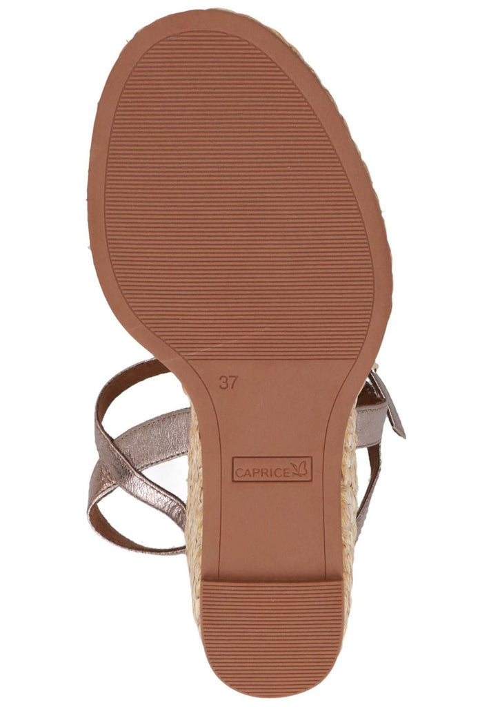 Caprice Sandalen Leder Taupe
