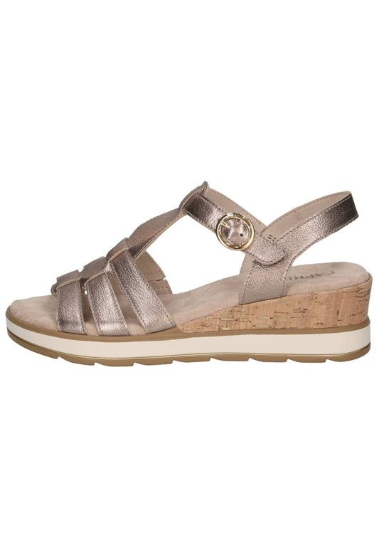 Caprice Sandalen Leder Taupe
