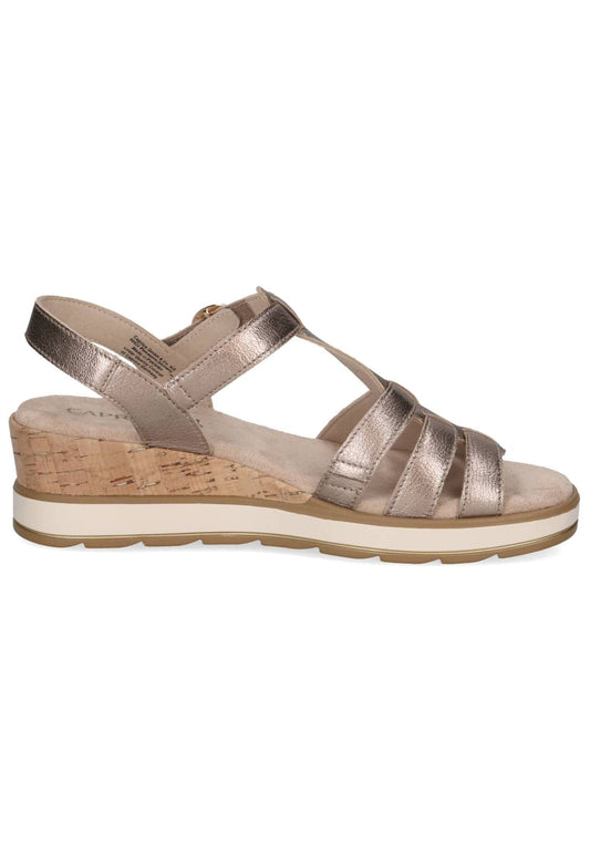 Caprice Sandalen Leder Taupe