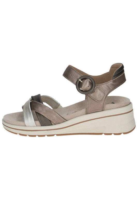 Caprice Sandalen Leder Taupe