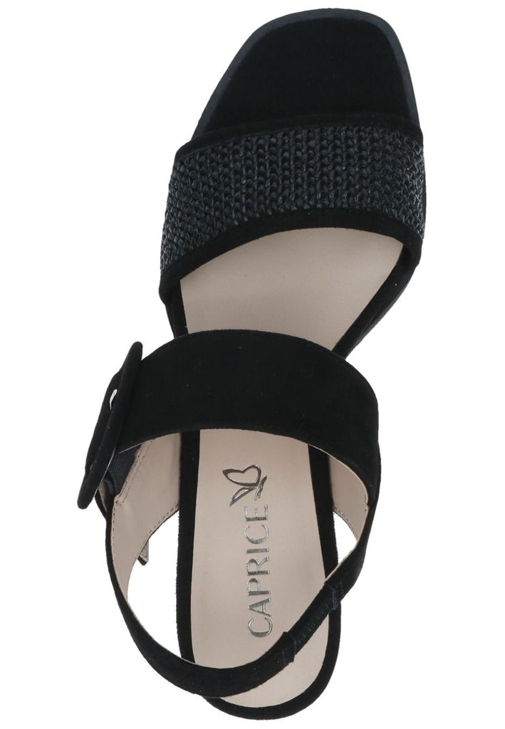 Caprice Sandalen Leder/Textil Schwarz