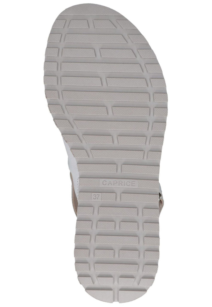 Caprice Sandalen Leder Weiß Lack