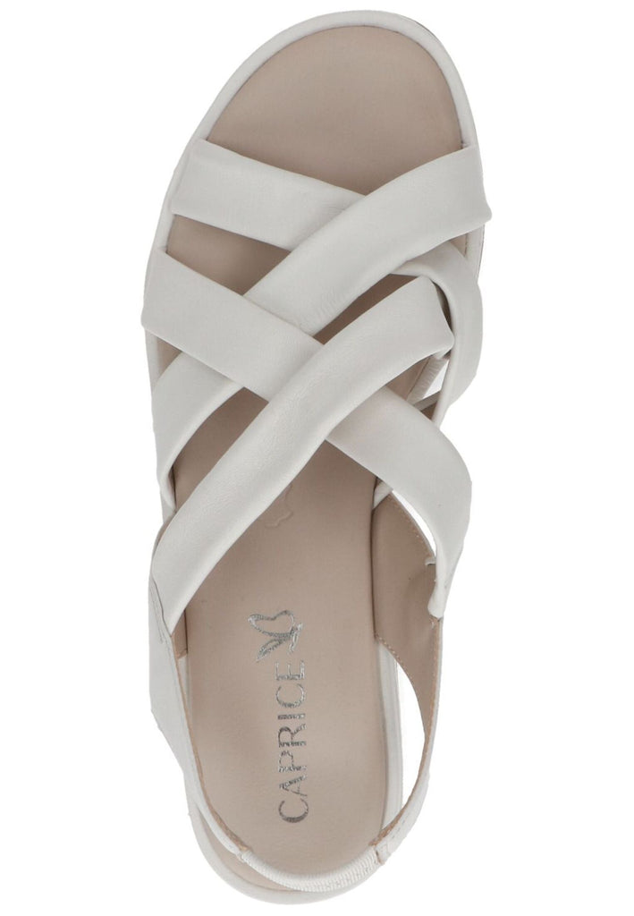 Caprice Sandalen Nappaleder Offwhite