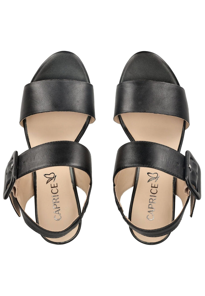 Caprice Sandalen Nappaleder Schwarz