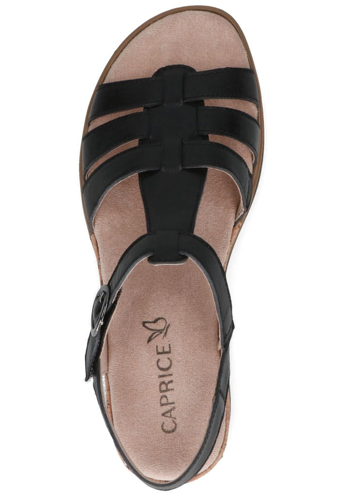 Caprice Sandalen Nappaleder Schwarz