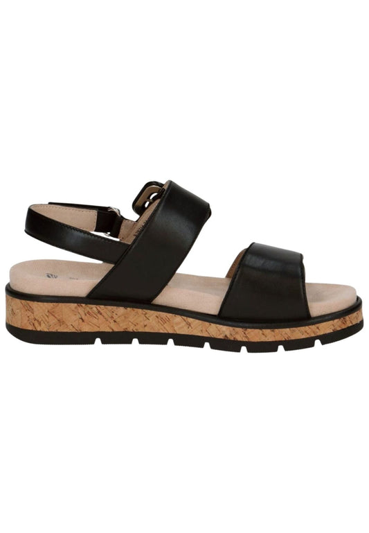 Caprice Sandalen Nappaleder Schwarz
