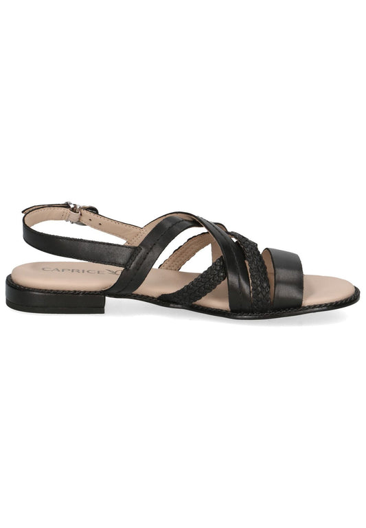 Caprice Sandalen Nappaleder Schwarz