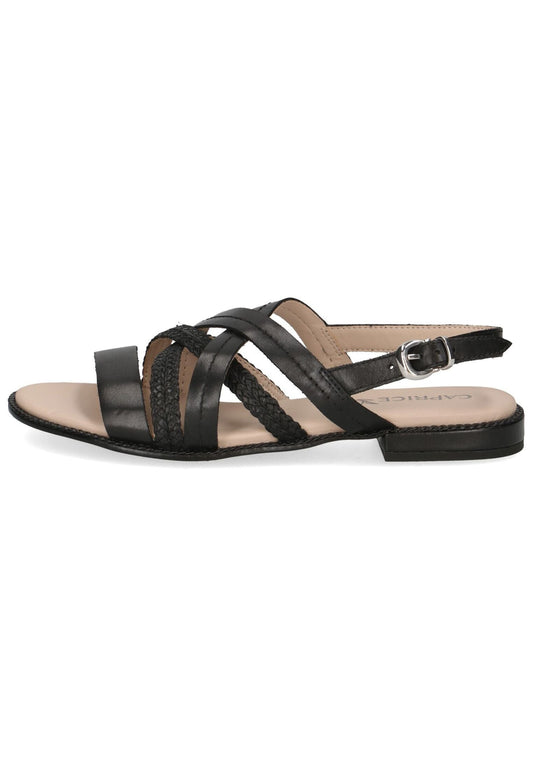 Caprice Sandalen Nappaleder Schwarz