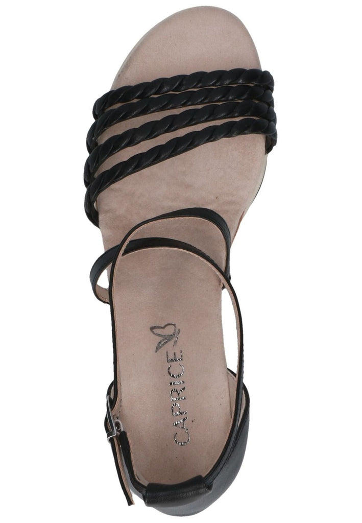 Caprice Sandalen Nappaleder Schwarz