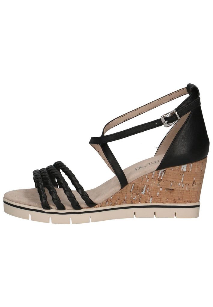 Caprice Sandalen Nappaleder Schwarz