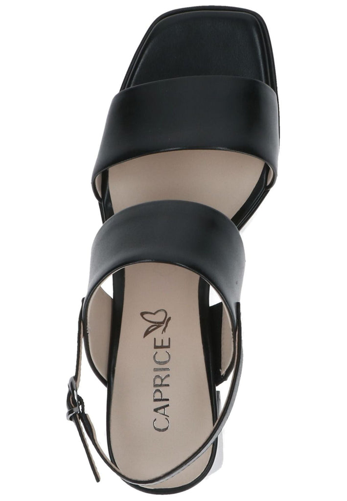 Caprice Sandalen Nappaleder Schwarz