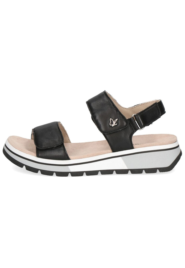 Caprice Sandalen Nappaleder Schwarz