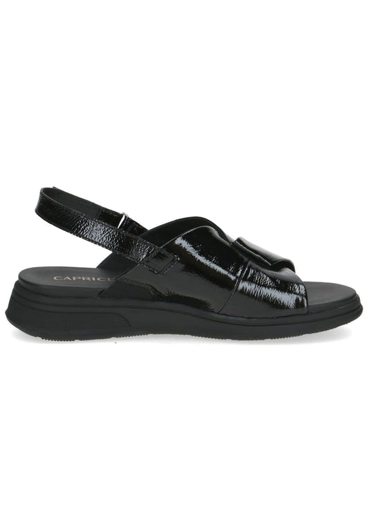 Caprice Sandalen Nappaleder Schwarz Lack