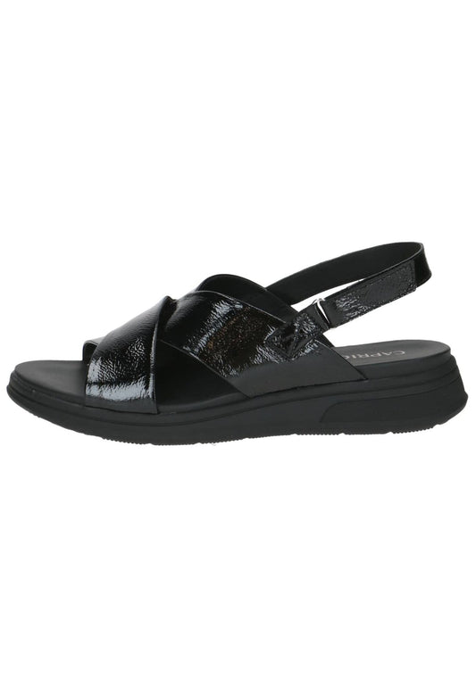 Caprice Sandalen Nappaleder Schwarz Lack
