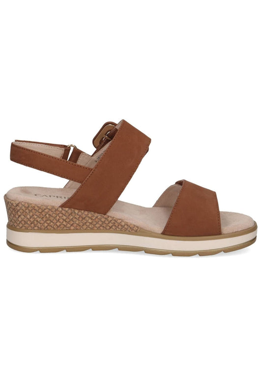 Caprice Sandalen Nubukleder Cognac