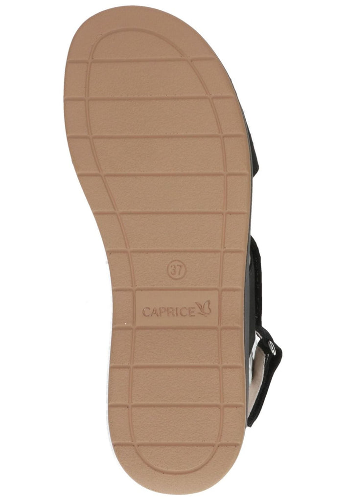 Caprice Sandalen Nubukleder Schwarz