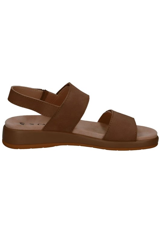 Caprice Sandalen Nubukleder Taupe