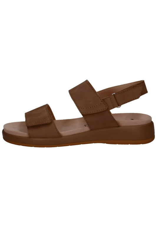 Caprice Sandalen Nubukleder Taupe