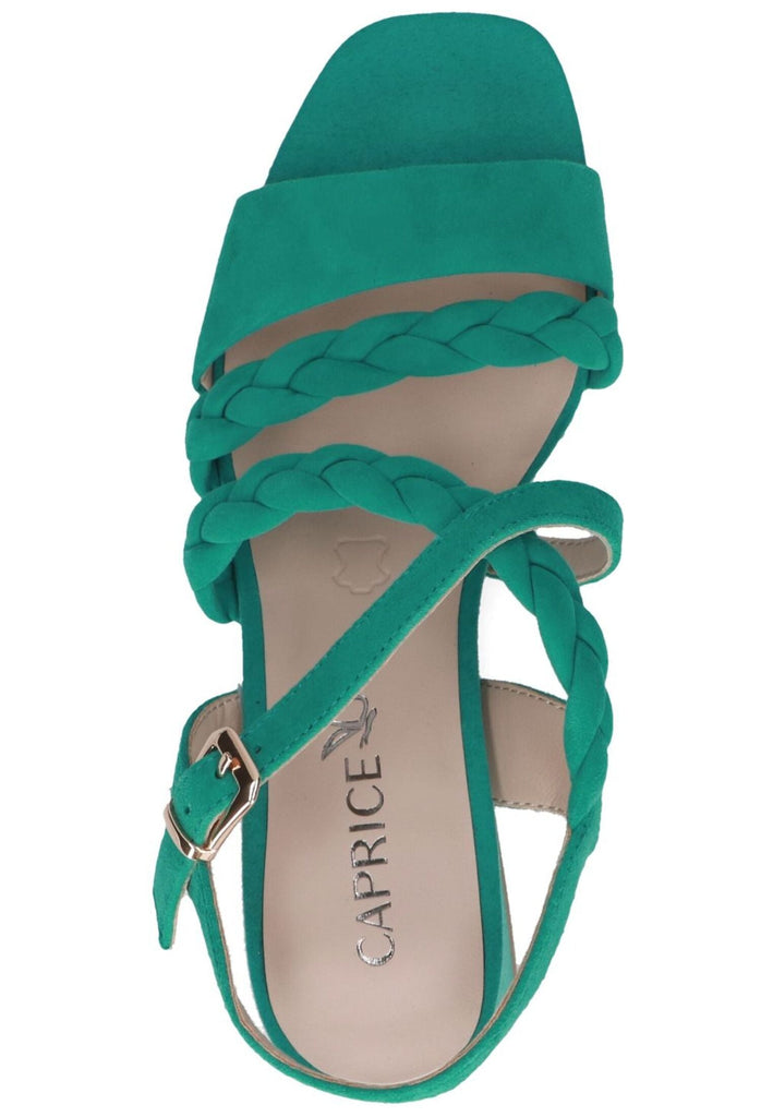 Caprice Sandalen Veloursleder Grün