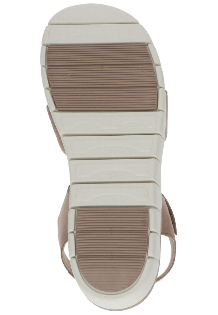 Caprice Sandalen Veloursleder Hellbraun