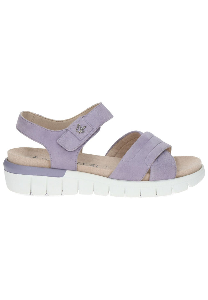 Caprice Sandalen Veloursleder Lavendel