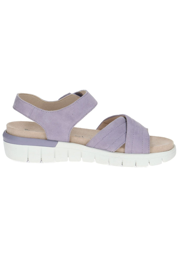 Caprice Sandalen Veloursleder Lavendel