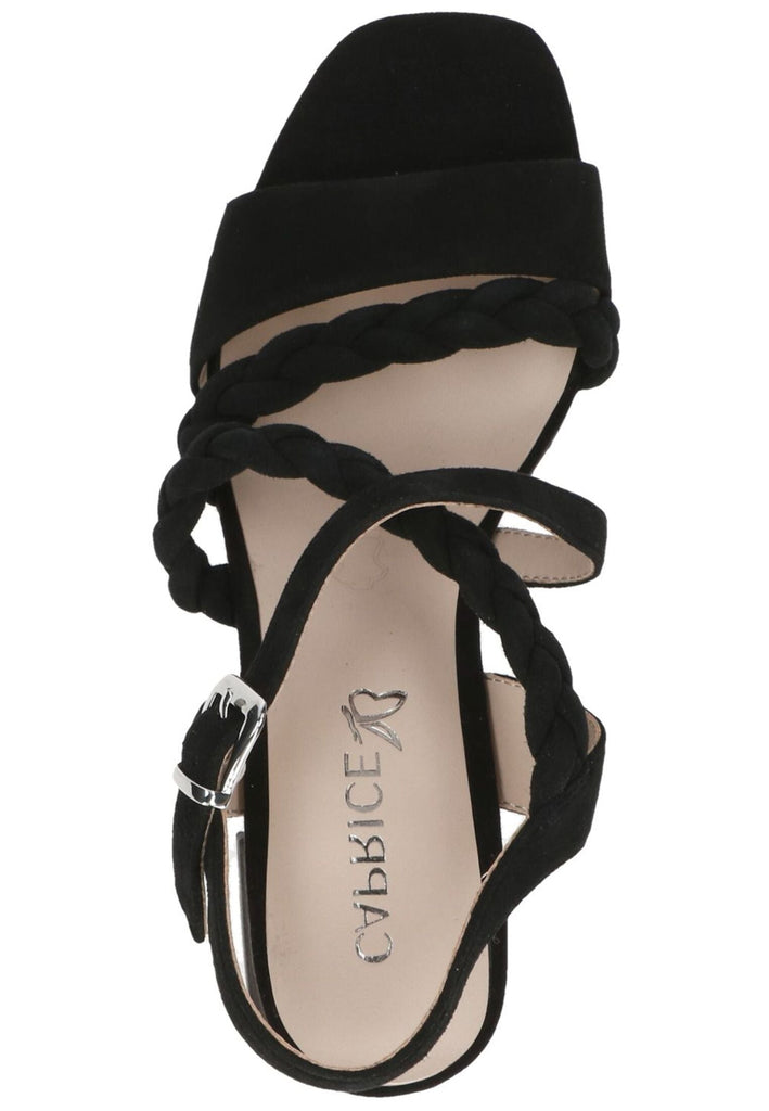 Caprice Sandalen Veloursleder Schwarz