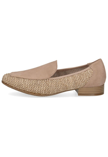 Slipper Caprice Slipper Leder/Textil Beige