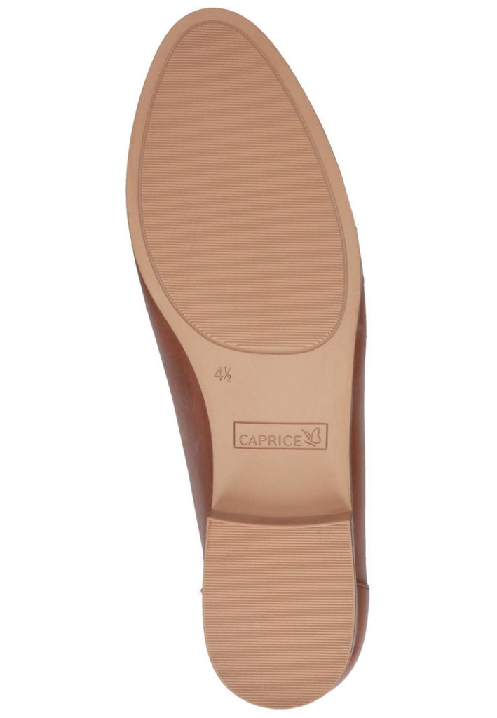 Caprice Slipper Leder Cognac