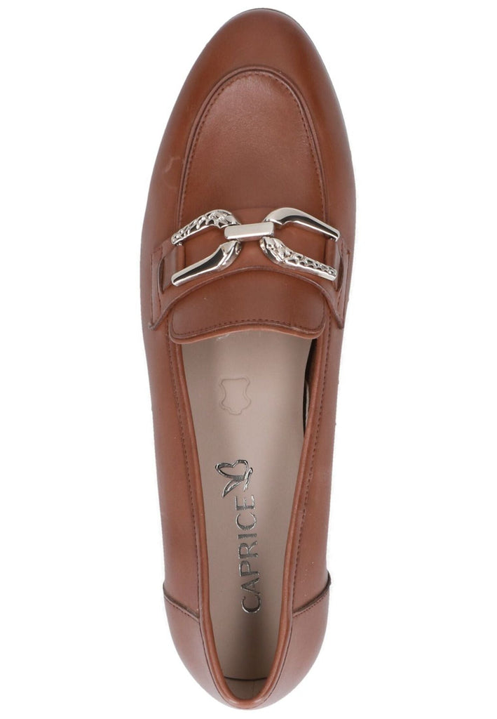 Caprice Slipper Leder Cognac