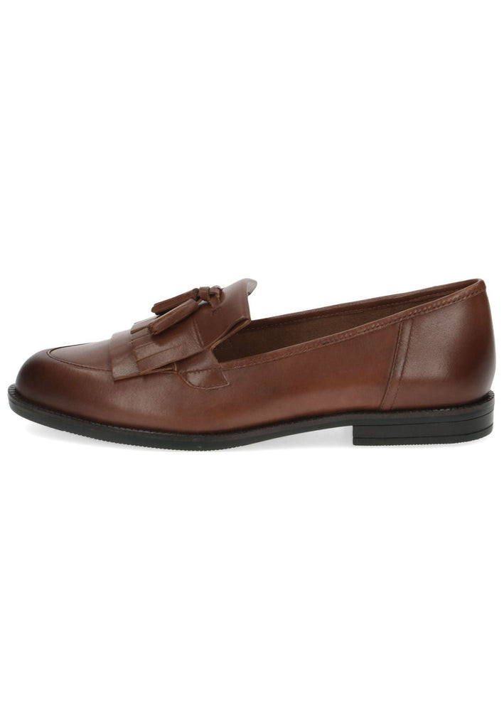 Caprice Slipper Leder Cognac