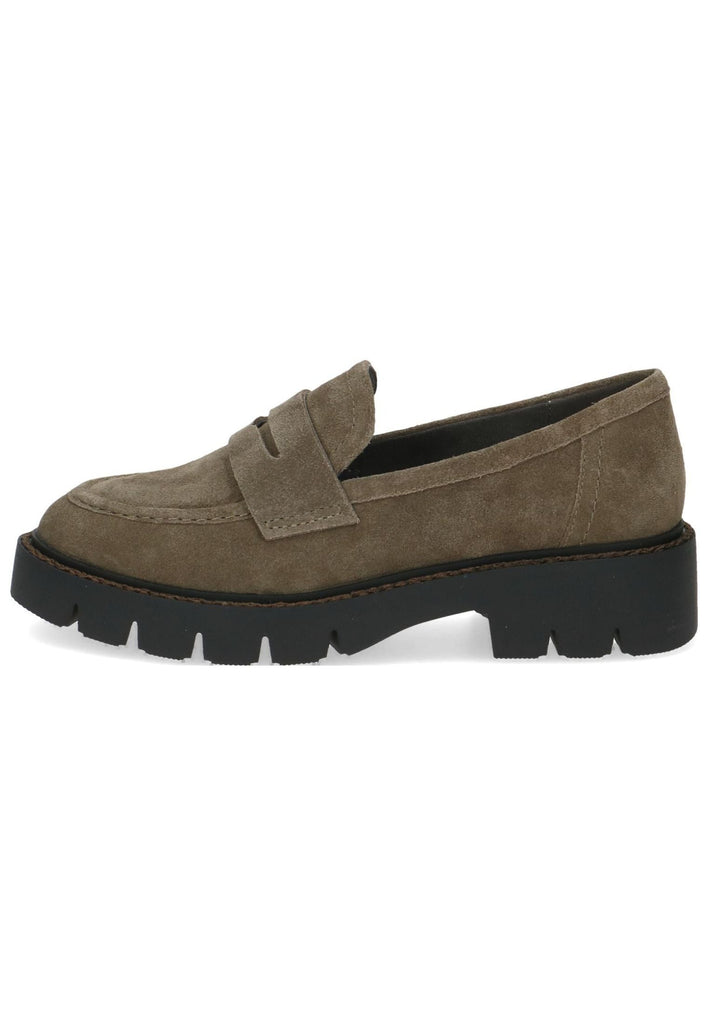 Caprice Slipper Leder Khaki