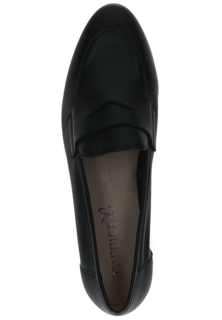 Caprice Slipper Leder Schwarz