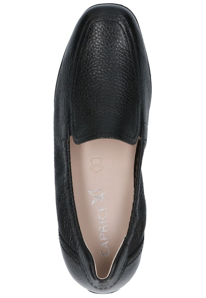 Caprice Slipper Leder Schwarz