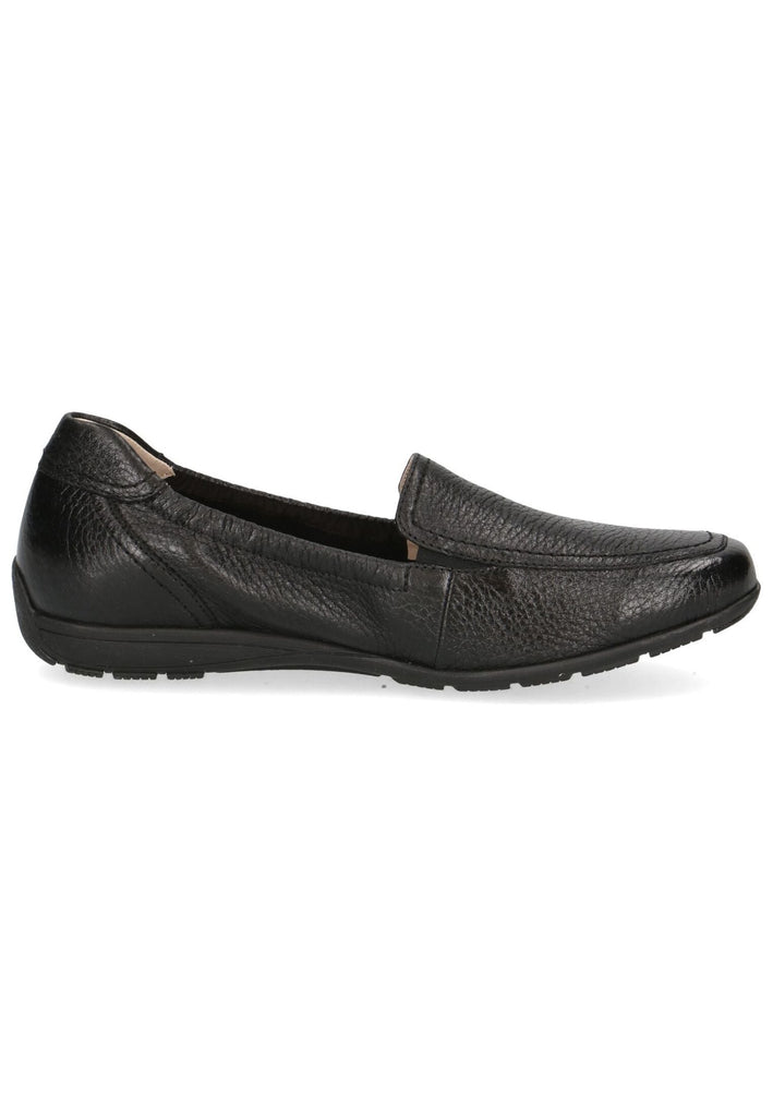 Caprice Slipper Leder Schwarz