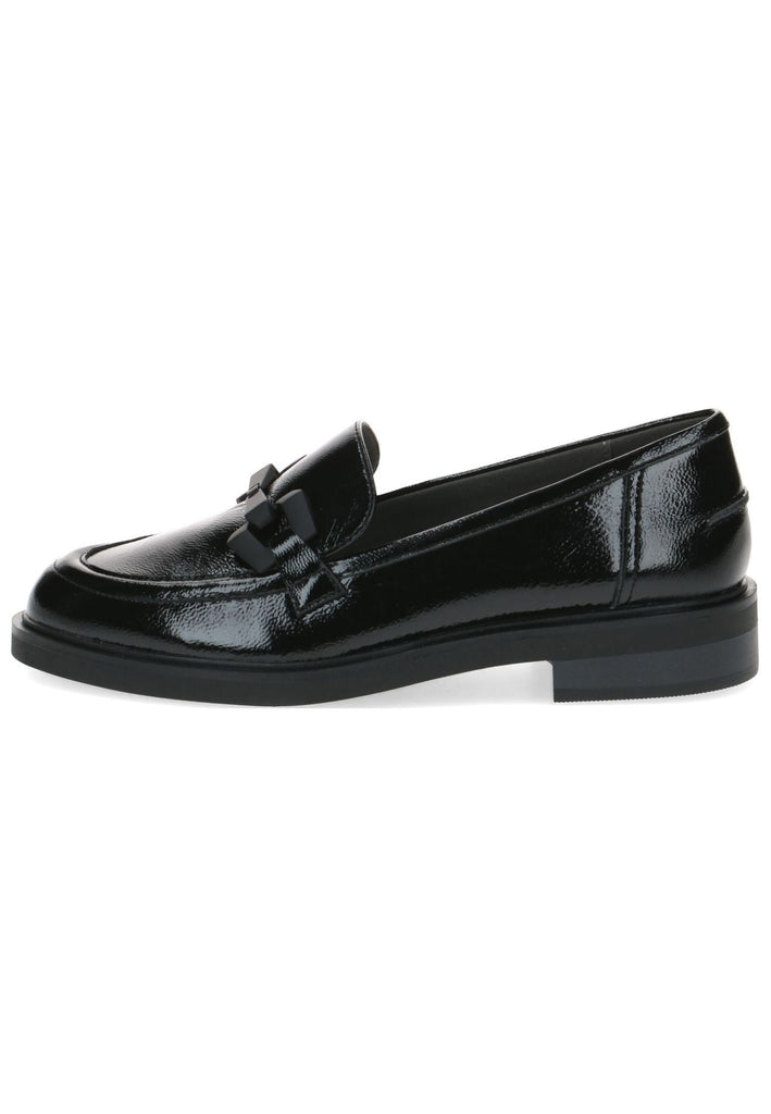Caprice Slipper Leder Schwarz