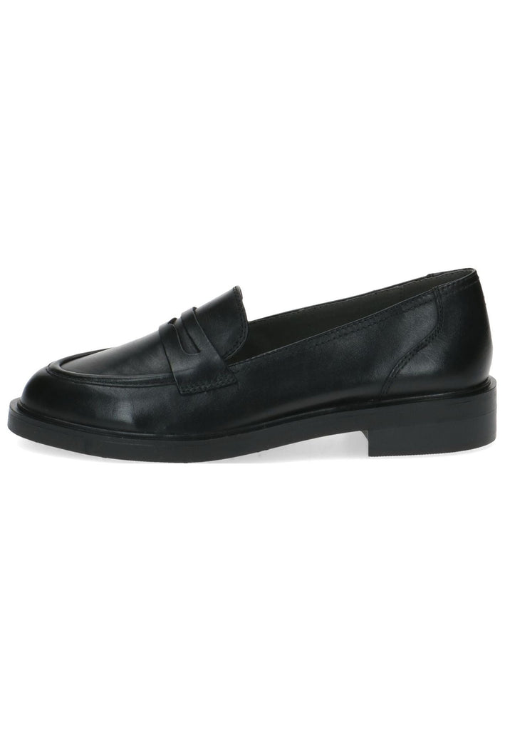 Caprice Slipper Leder Schwarz
