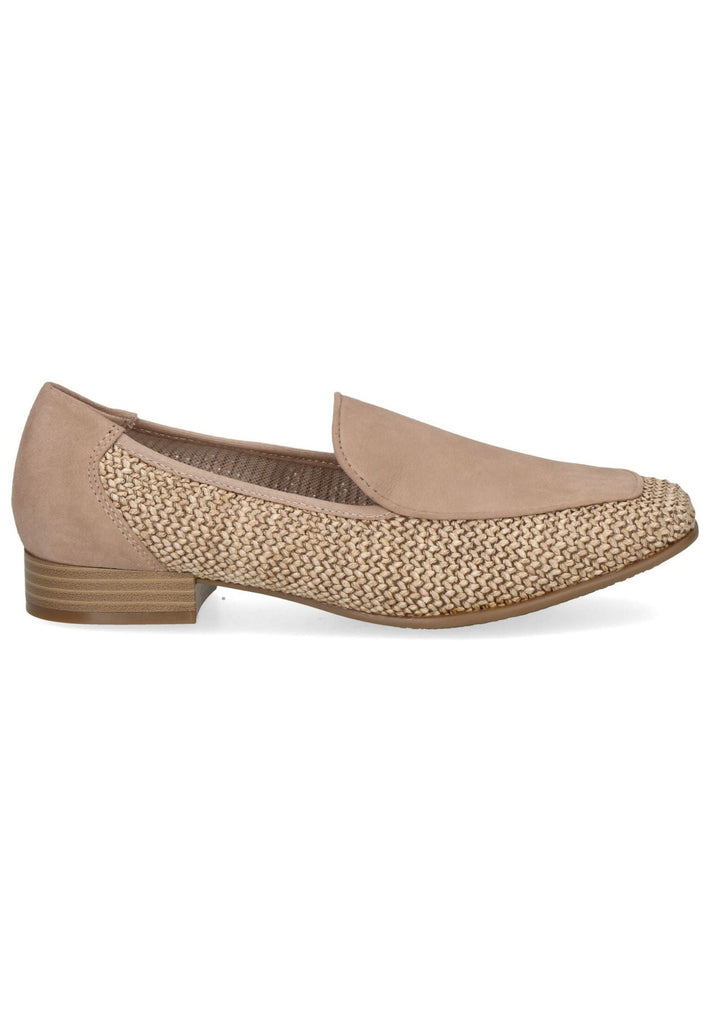 Caprice Slipper Leder/Textil Beige