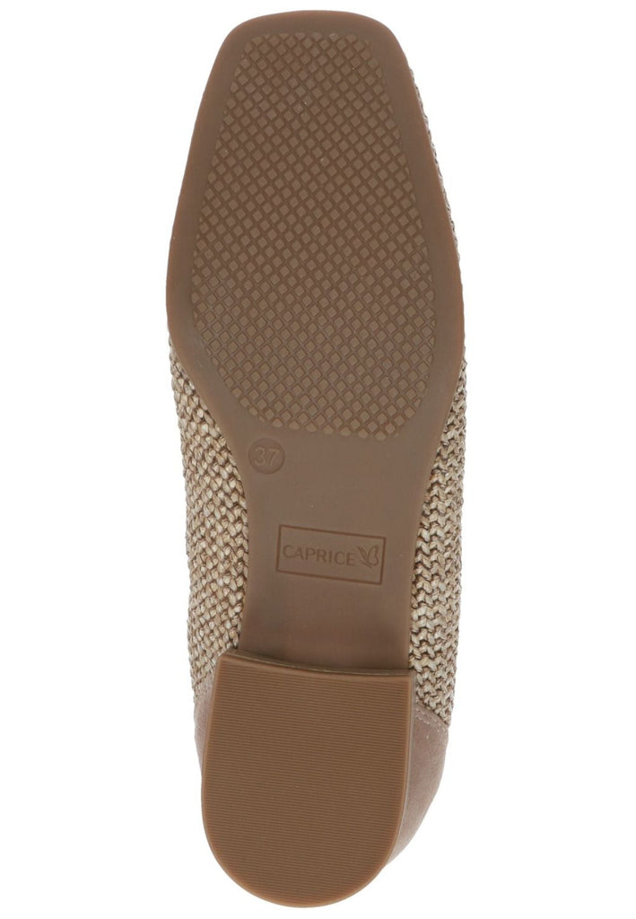 Caprice Slipper Leder/Textil Beige