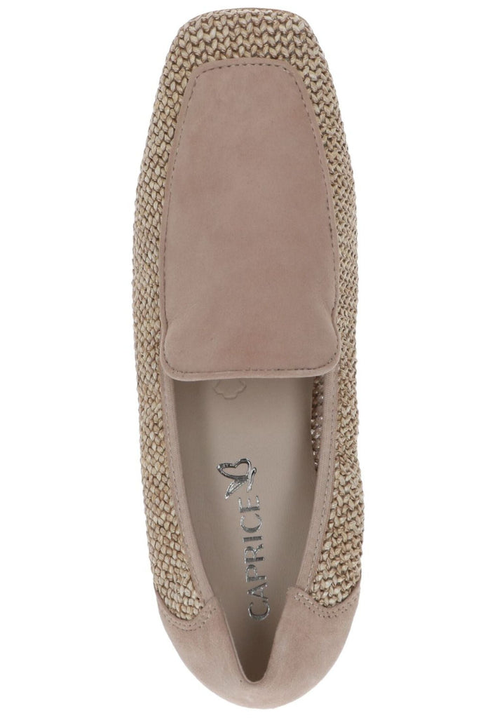 Caprice Slipper Leder/Textil Beige