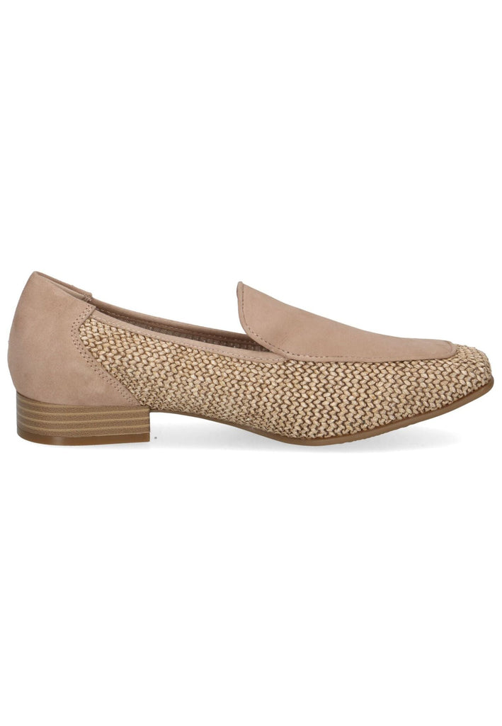 Caprice Slipper Leder/Textil Beige