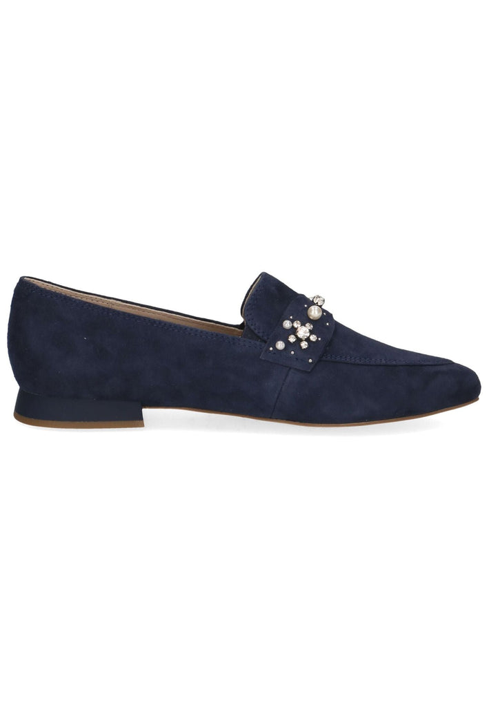 Caprice Slipper Veloursleder Blau