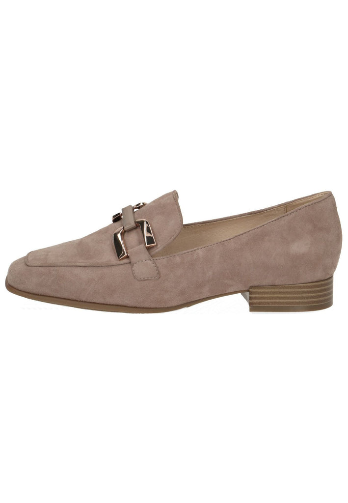 Caprice Slipper Veloursleder Taupe
