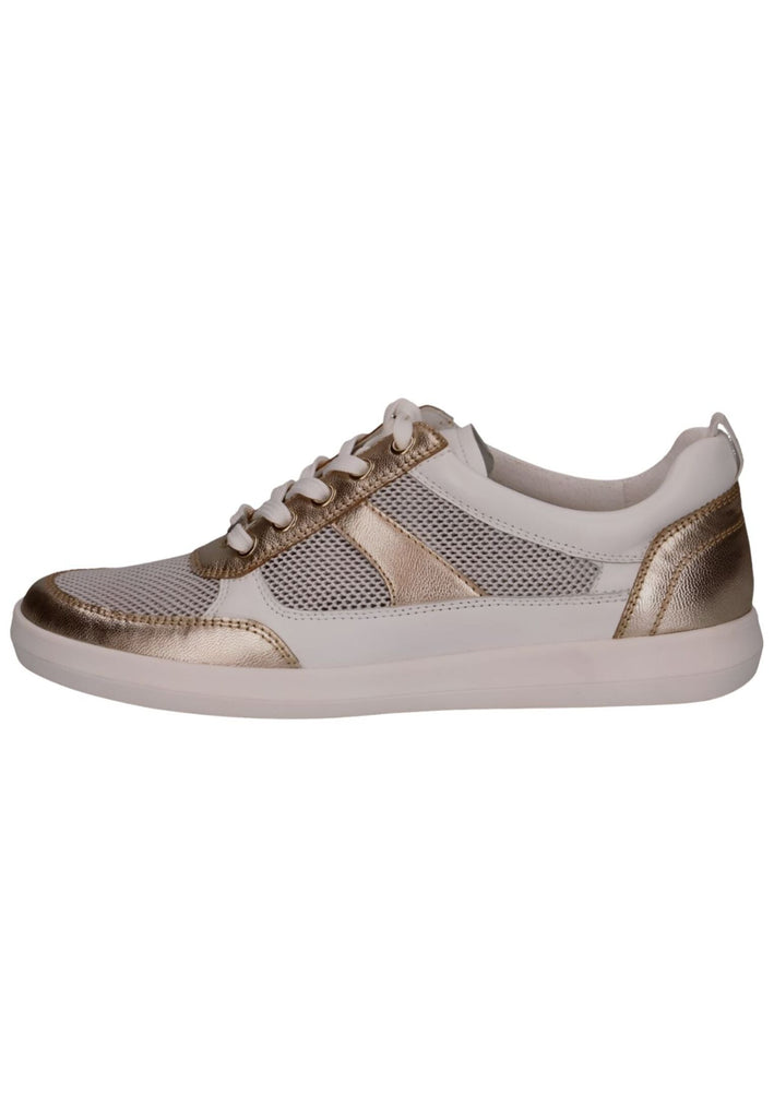 Sneaker Caprice Sneaker Leder/Textil Weiß/Gold