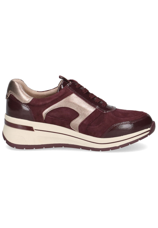 Caprice Sneaker Leder Bordeaux