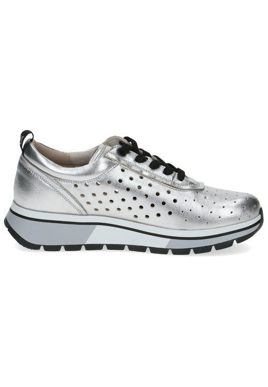 Caprice Sneaker Leder Silber