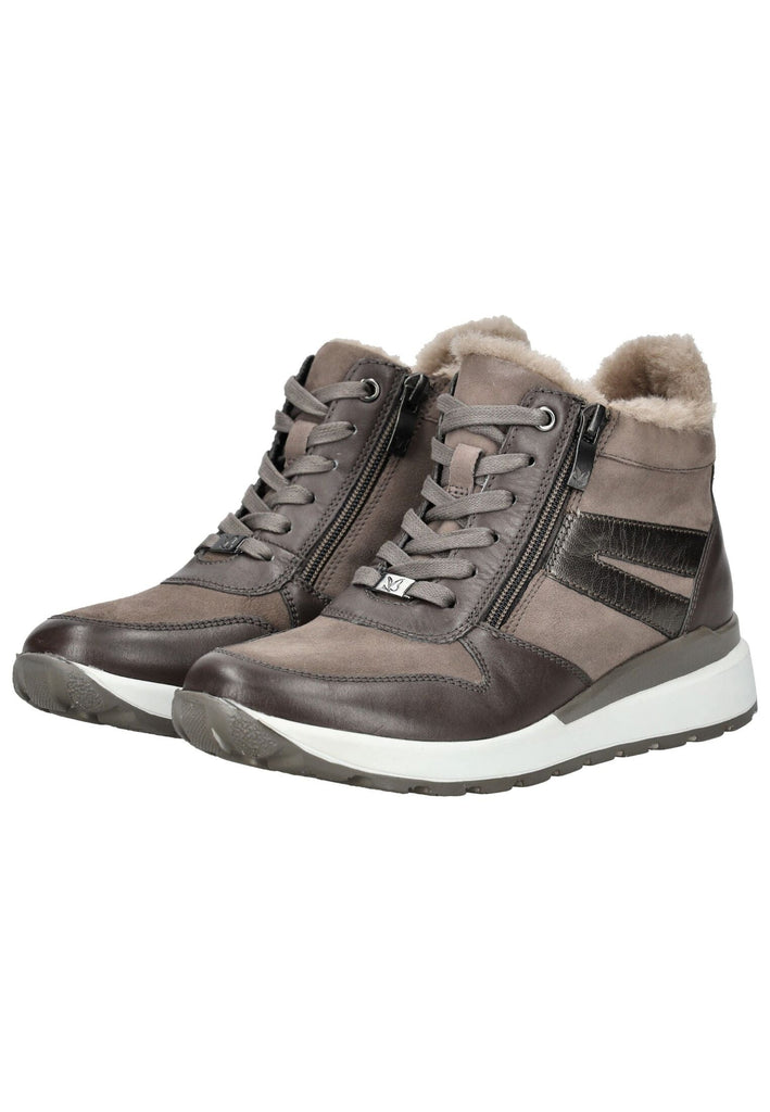 Caprice Sneaker Leder/Textil Taupe Warmfutter